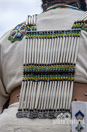 Beautiful bead and bone work Mount Juliet Powwow