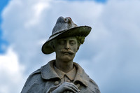 Historical Military Male Sculpture Close View