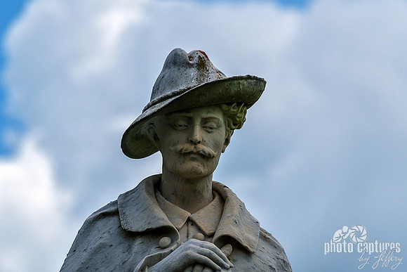 Historical Military Male Sculpture Close View