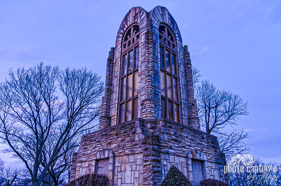 Blue Sky Above Tower Of Memories Woodlawn Memorial Cemetery Nashville TN