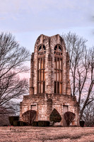 Winter Evening View Of Tower Of Memories Woodlawn Memorial Cemetery Nashville TN