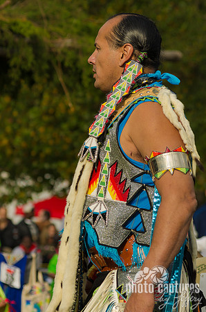 Native American Blue Arrows Red Flames