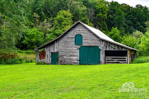 Green Field Barn Green Doors