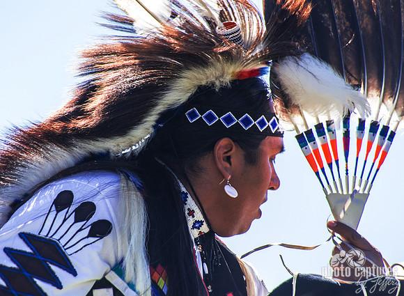 Dancer Fanning With Feathers
