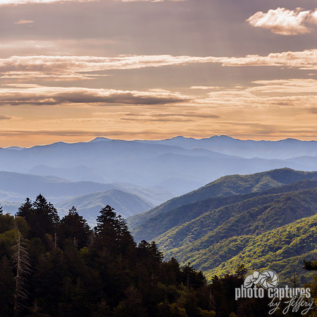 Evening sky Newfound Gap Square format