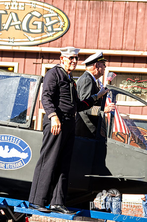Soldier In Navy Uniform At Veterans Day Parade Nashville TN