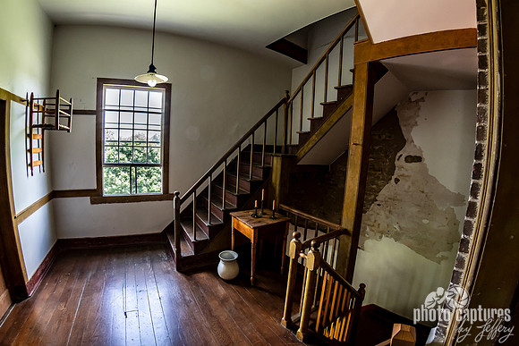 Back stairwell at South Union Shaker Village