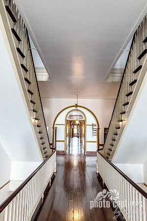Dual stairs in Centre House dormitory