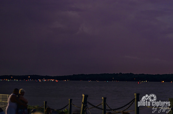 Couple Looking Out At The Waters of Percy Priest Lake