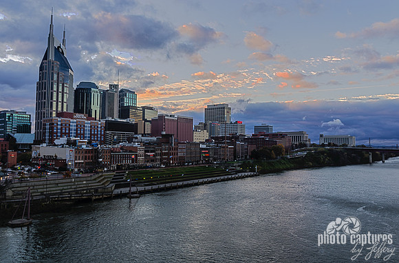 Clouds Dispersing and Rolling In Above Nashville TN