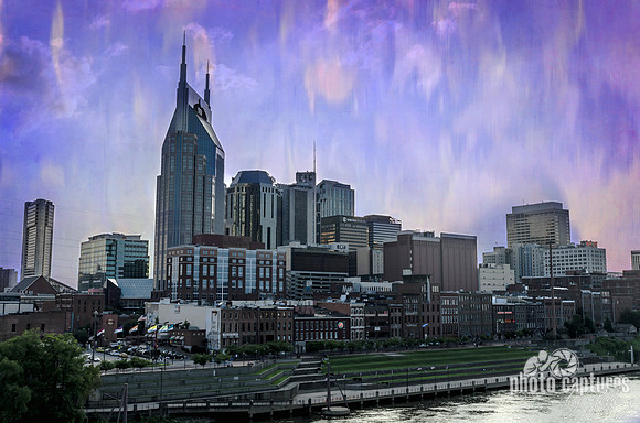 Nashville Skyline Late Summer View
