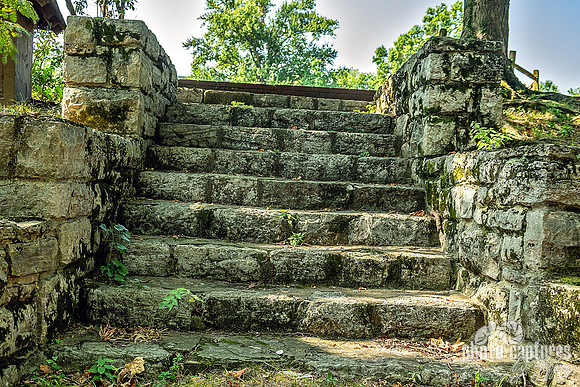 Rustic Stone Stairs Woodlawn Memorial Park