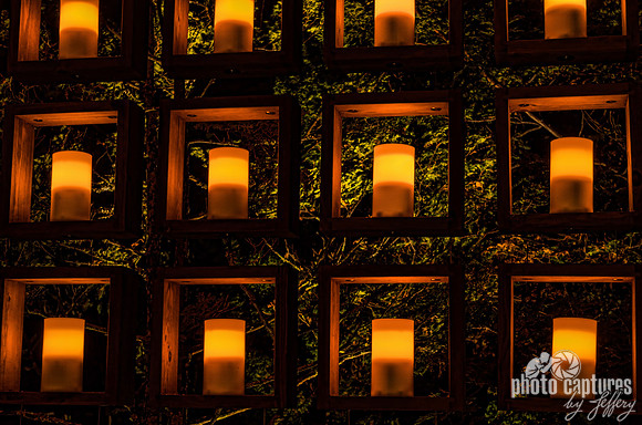 Bruce Munro Candlelight Japanese Garden Pavilion