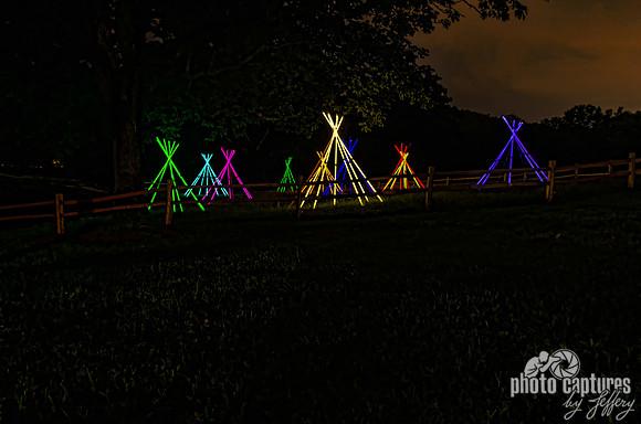 Bruce Munro Light Reservation Fenced In