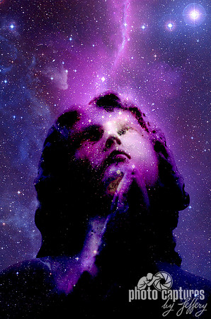 Prayerful child to the galaxy