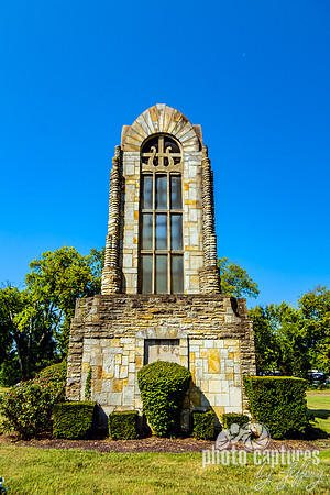 Commemorative stone tower Against Blue Sky