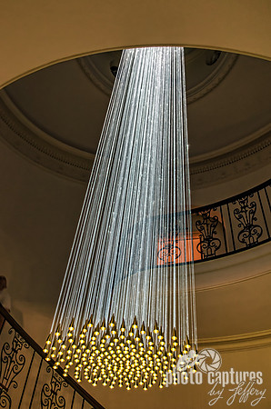 Bell Drop Chandelier Grand Staircase