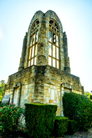 Commemorative stone tower Woodlawn Memorial Garden
