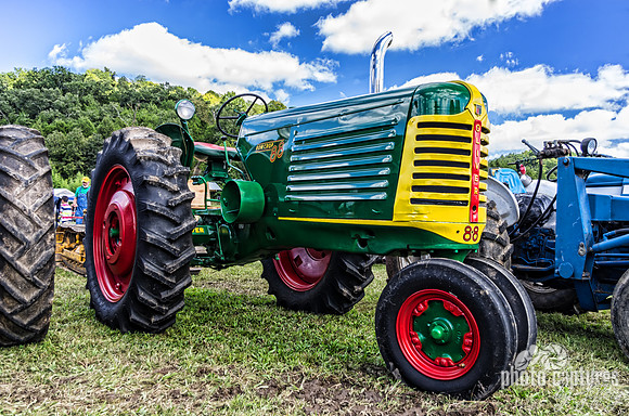 Green Tractor With Red Wheels Scottsboro-Jordonia Antique Tractor and Car Show