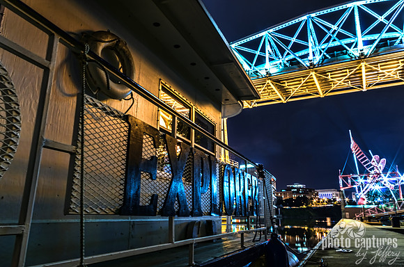 Houseboat Docked On East Bank Cumberland River Nashville TN
