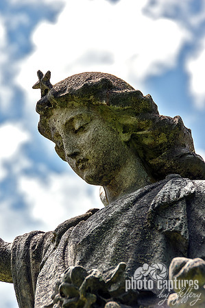 Closer view Striking female angel