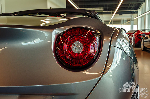Silver Ferrari Landscape View Taillight