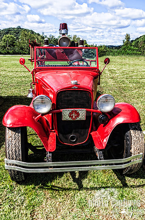Antique Fire Truck at The Scottsboro-Jordonia Antique Tractor and Car Show