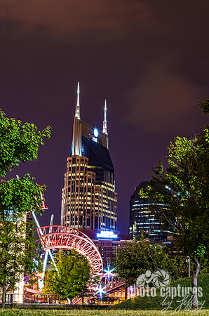 Ghost Ballet Sculpture Nashville Skyline