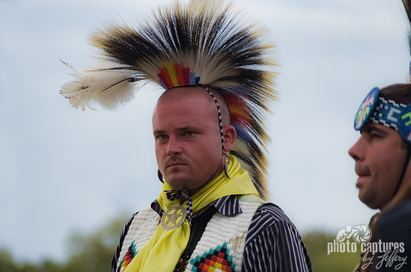 A tired look on Native American dancer Mt Juliet Powwow