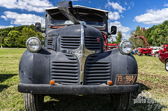 Classic Dodge With Hood Up