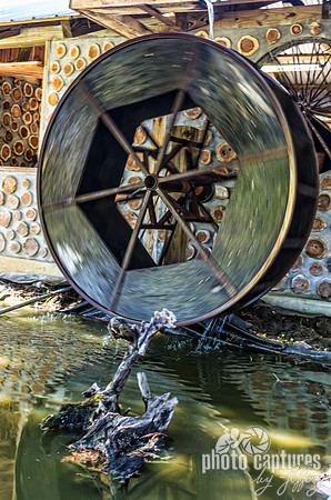 Waterwheel Outside Of Blacksmith Shop
