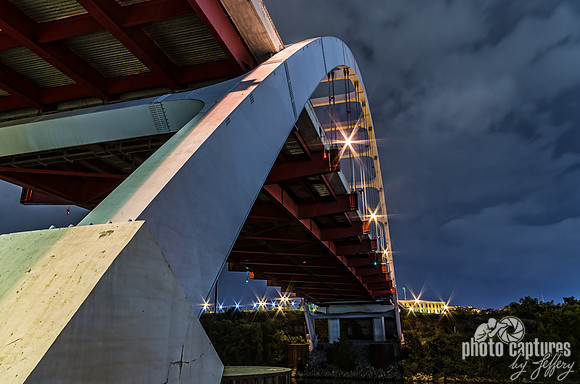 Side View Of Korean Veterans Blvd Bridge Nashville TN