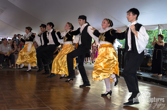 Hands On Shoulders Folk Dancers Greek Festival