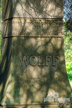 Close View Wolff Obelisk Oakwood Cemetery Montgomery AL