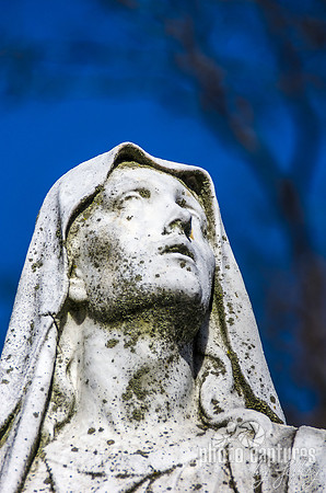 Eyes That Have Seen Male Sculpture Catholic Cemetery