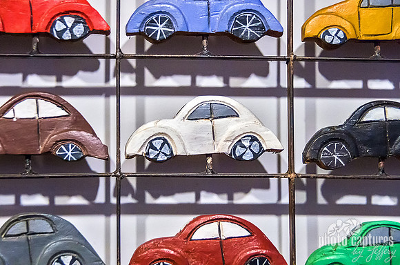 Small Collection of Colorful Small VW Beetles