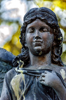 Turned to the Right Portrait Angelic Winged Female Angel