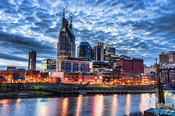 Nashville Neon Reflections 12x18