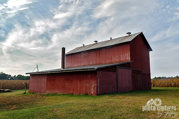 Tobacco Barn Smoking Front View Side View