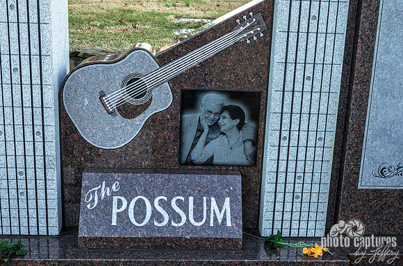 The Possum With Guitar Woodlawn Cemetery Nashville TN
