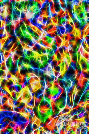 Psychedelic abstract creek rocks Richland Creek portrait