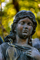 Turned to the Left Portrait Angelic Winged Female Angel