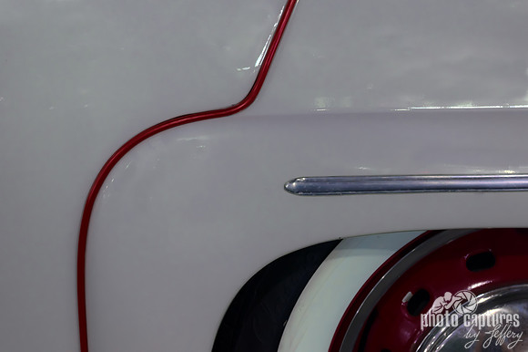 1958 SAAB 93 white with red rims