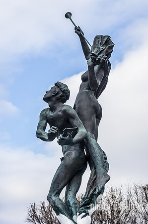 Apollo and Muse Sculpture Harmony Fountain Schemerhorn Symphony Center Nashville TN