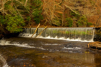 Old waterfall near historic grist mill rural TN