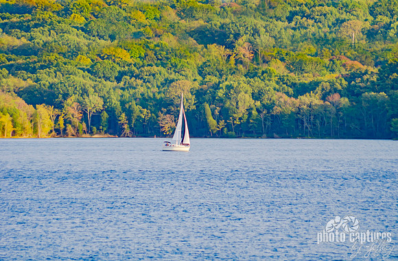 Sailing away on waters Percy Priest Lake