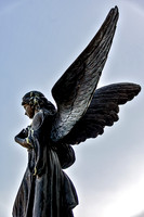 Side View Full Wing View Angelic Winged Female Angel