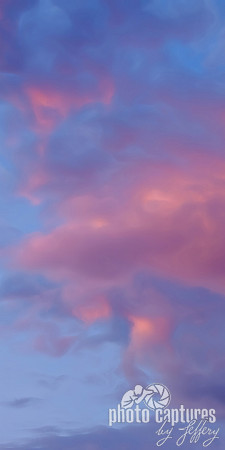 Pink cotton candy sunset clouds right side 1st right