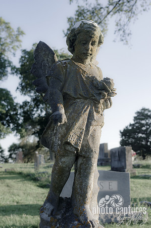 Floral child angel Elmwood Cemetery