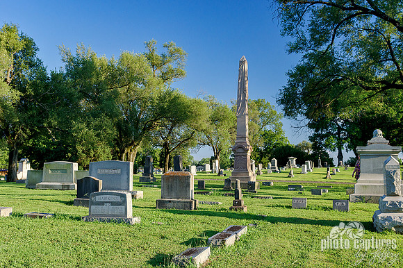 Landscape view of Elmwood Cemetery